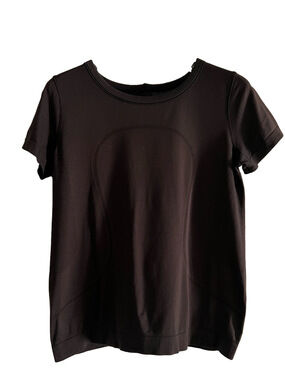 Lululemon Women’s Black ppSwiftly Relaxed Fit Short Sleeve T-Shirt - Size 8-10
